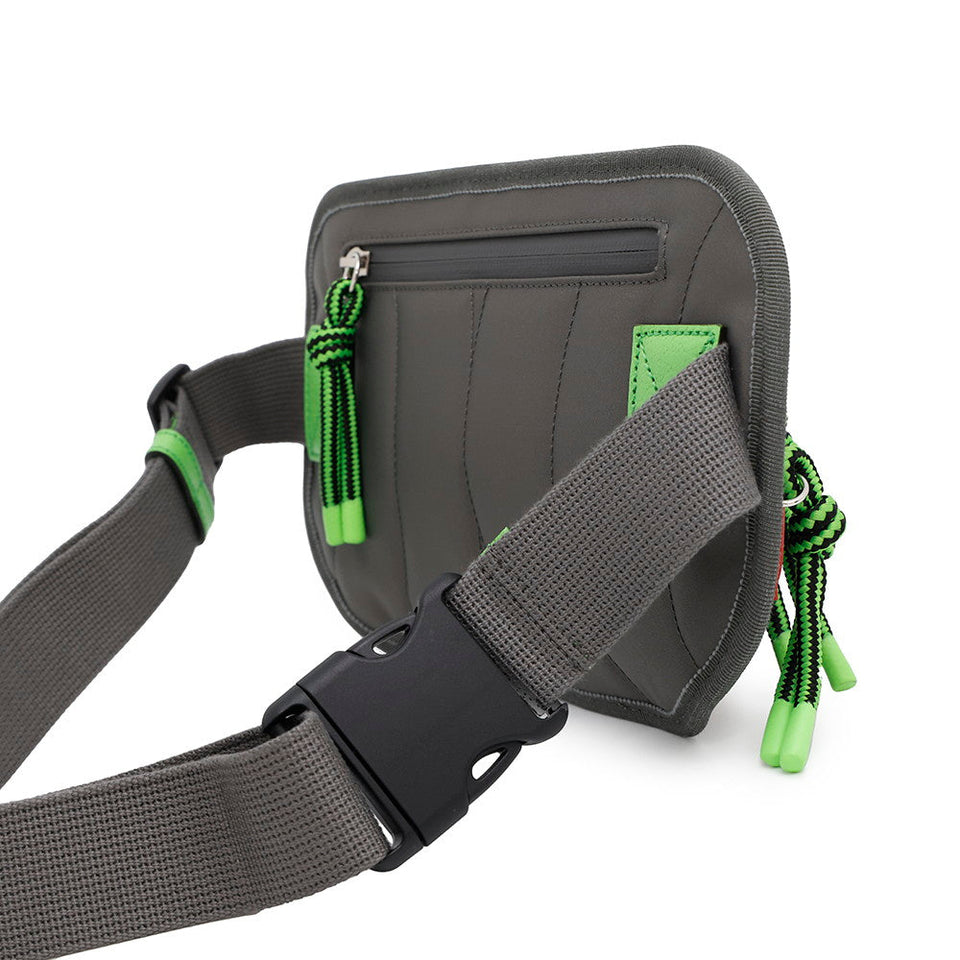 Gucci GGNylon Belt Bag Gray/Red/Green752102 Nylon Rubber