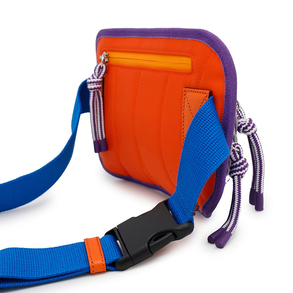 Gucci GGNylon Belt Bag Purple/Orange752102 Nylon Rubber