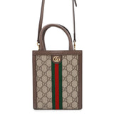 Gucci GG Supreme Ophidia 2WAYHandbag Brown/Beige772317 GG SupremeCanvas Leather