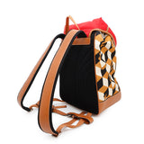 Gucci Interlocking G Rabbit Backpack Brown/Red696013 Nylon Leather