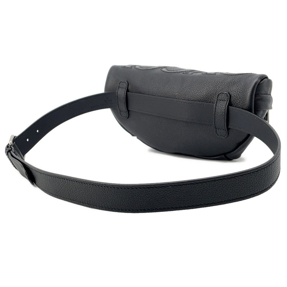Gucci Inlay Logo Belt Bag Black768111 Leather