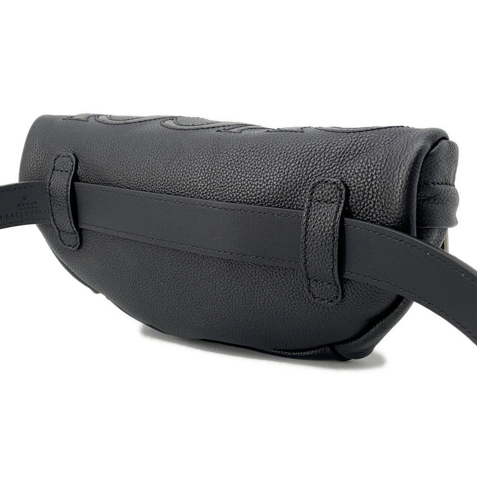 Gucci Inlay Logo Belt Bag Black768111 Leather