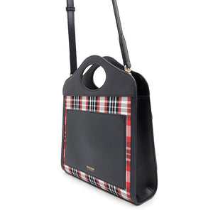 Burberry Pocket bag 2wayShoulder Black/Red8035841 Nylon Leather