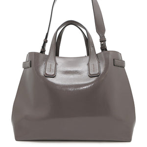Burberry Soft Banner 2WAYBag Gray Leather