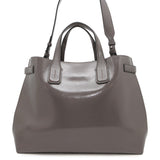 Burberry Soft Banner 2WAYBag Gray Leather