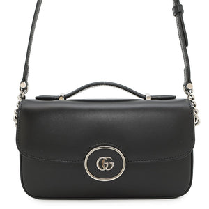 Gucci Petit GGShoulder Black739722 Leather Size Mini