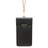 Burberry Phone ShoulderPouch Black Leather