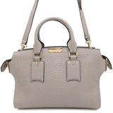 Burberry Medium Clifton Insignia Gray3971049 Leather