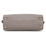 Burberry Medium Clifton Insignia Gray3971049 Leather