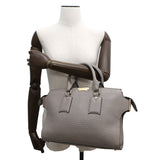 Burberry Medium Clifton Insignia Gray3971049 Leather