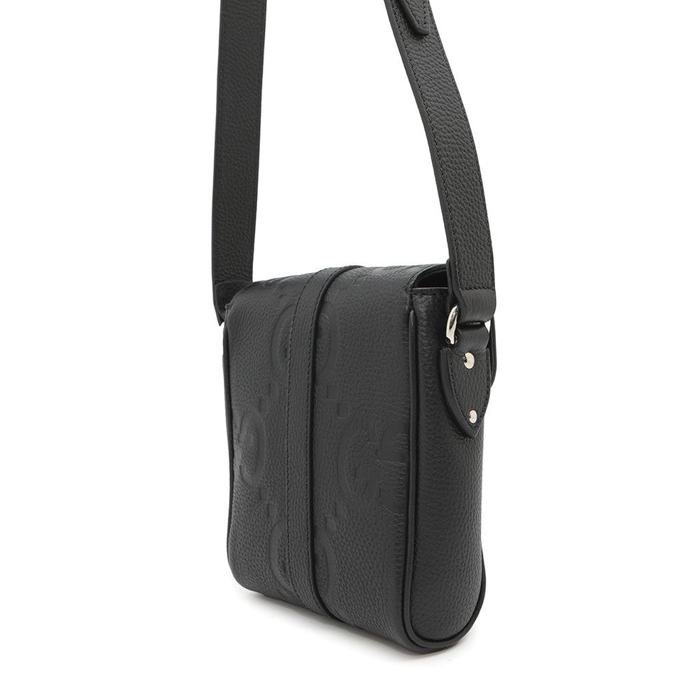 Gucci jumbo GG messenger bag Black760235 Leather Size Small