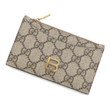 Gucci BALENCIAGA Collaboration Hacker Project B Logo Coin Card Case Beige681701 PVC/Leather