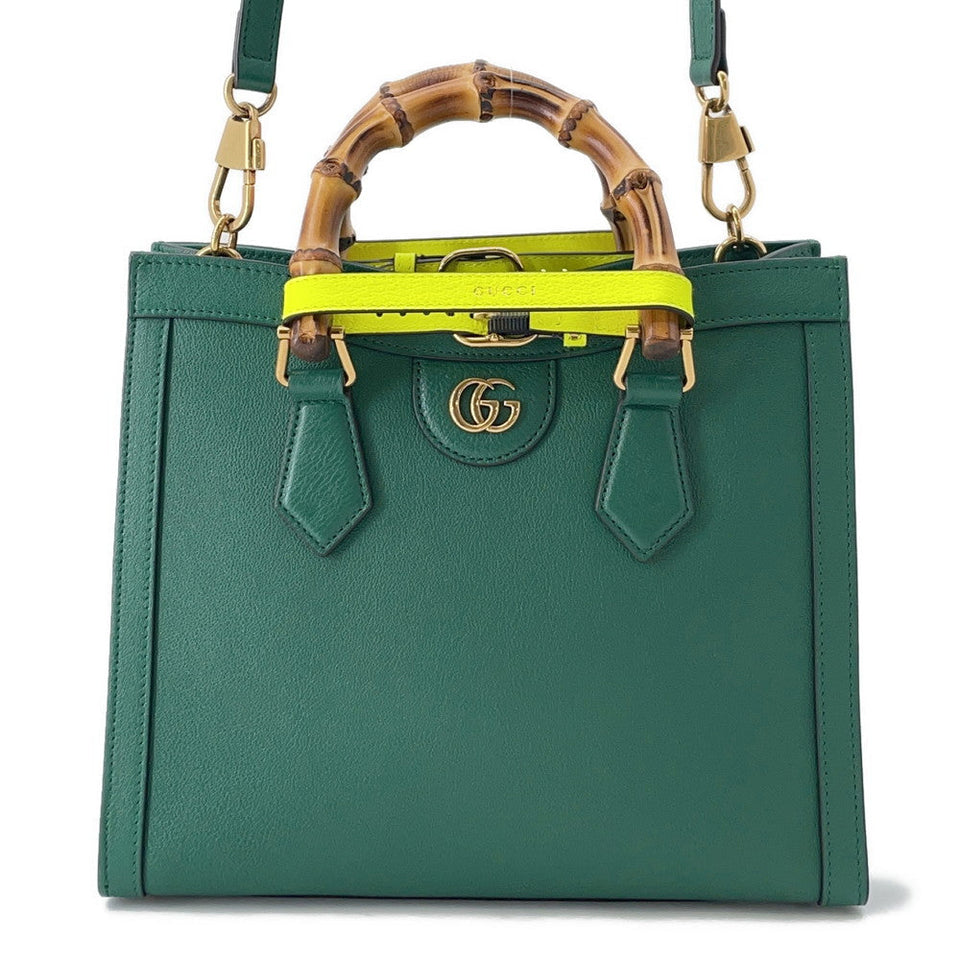 Gucci Diana 2WAY Handbag Green660195 Leather