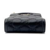 Gucci GGMatelasse Top Handle 2WAY Shoulder Bag Black723776 Leather Size Mini