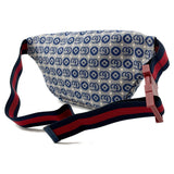 Gucci Gucci Kids GG logo jacquard belt bag Blue502095 Canvas