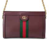 Gucci Ophidia ChainShoulder Bag Bordeaux503877 Leather Size Small