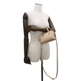 Gucci GG Super Mini 2WAY Handbag Beige790130 Leather