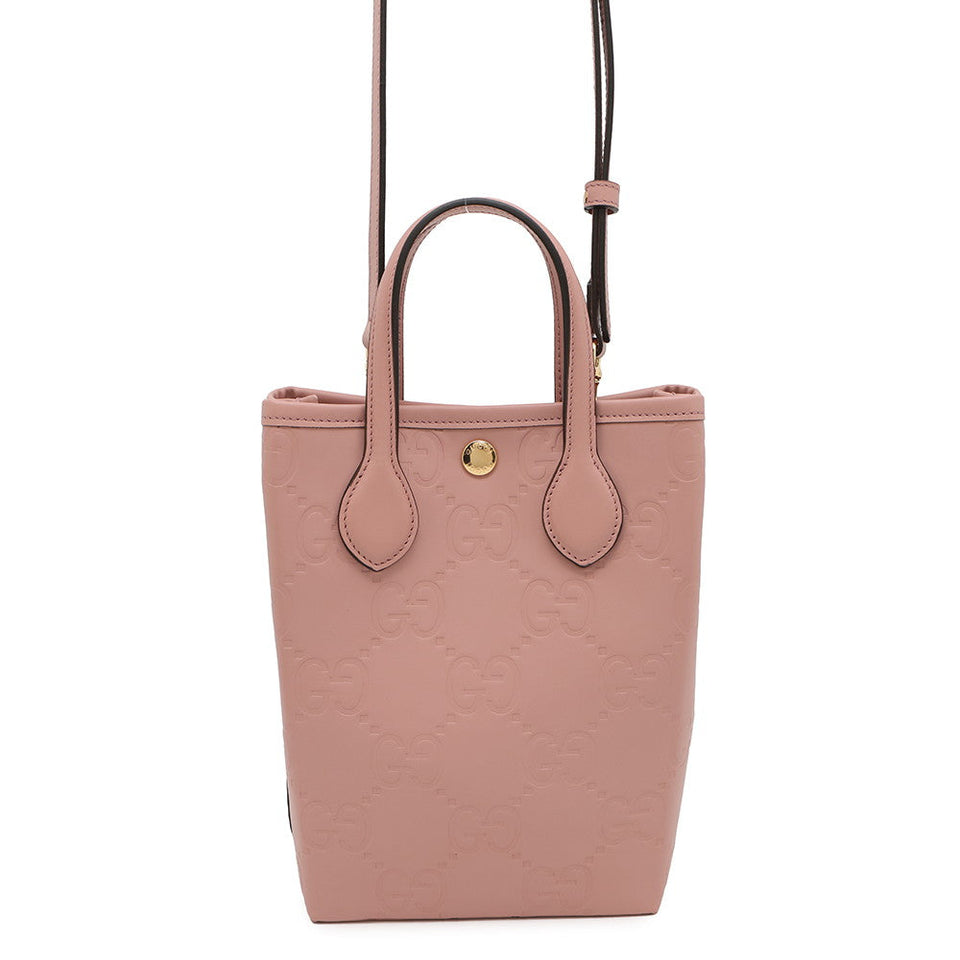 Gucci 2WAY GG Super Mini Bag Pink790133 Leather
