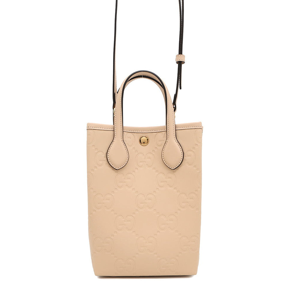 Gucci 2WAY GG Super Mini Bag Beige790133 Leather