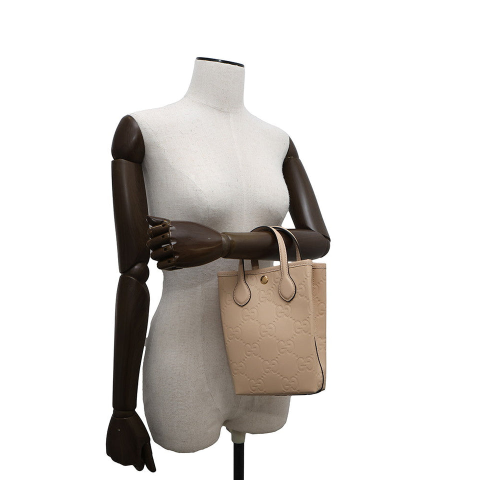 Gucci 2WAY GG Super Mini Bag Beige790133 Leather
