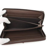 Gucci Jumbo GG Bamboo Zip Around Wallet Beige/Brown658634 Canvas/Leather