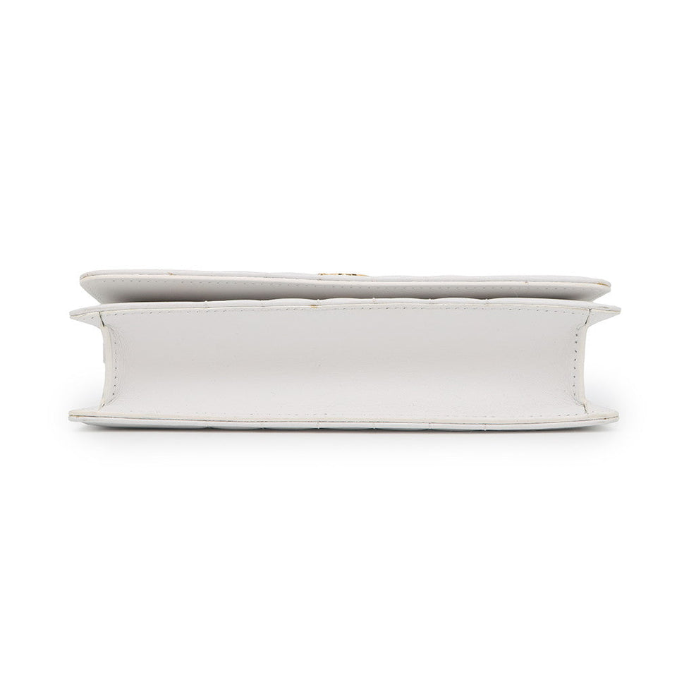 Burberry Roller Clutch ChainShoulder White8066176 Leather