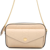 Gucci GG Super Mini ChainShoulder Beige781554 Leather