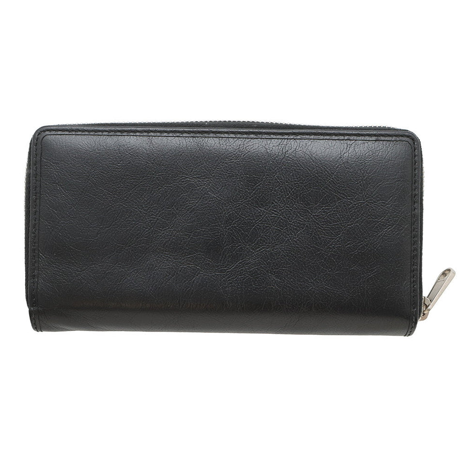 Gucci Interlocking G Zip Around Long Wallet Black575988 Leather