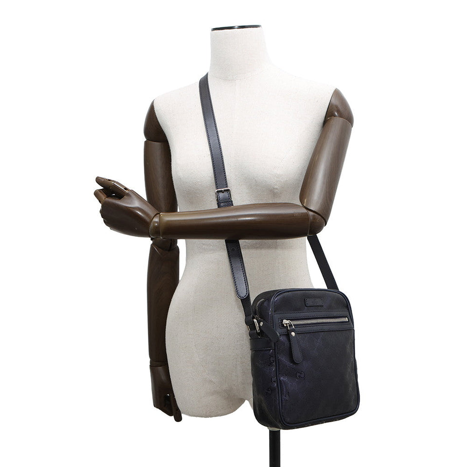 Gucci GG Imprime Shoulder Blue233268 GG Imprime Leather