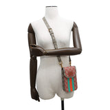 Gucci GG Supreme Shoulder Beige/Red/Green723766 GG Supreme Leather