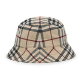 Burberry Check bucket hat Size M Beige Cotton100%