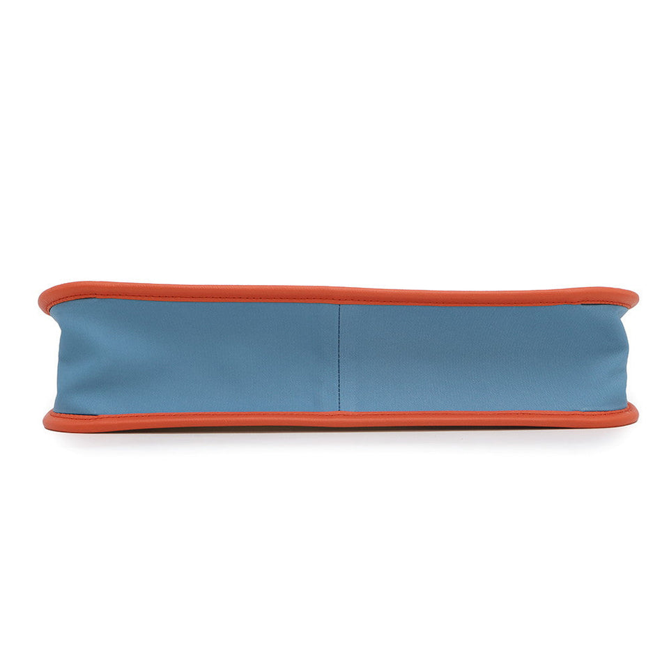 Gucci Interlocking G Tote Bag Blue/Orange/White550763 Leather Nylon