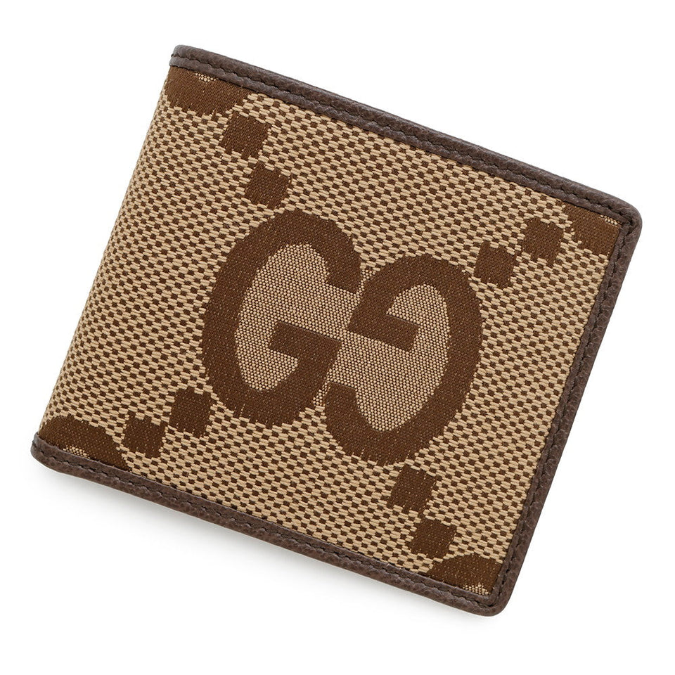 Gucci Jumbo GG Bifold Wallet Brown/Beige699308 GG Canvas/Leather