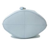 Burberry TB Bucket Drawstring Shoulder Bag Light Blue8070635 Leather Size Mini