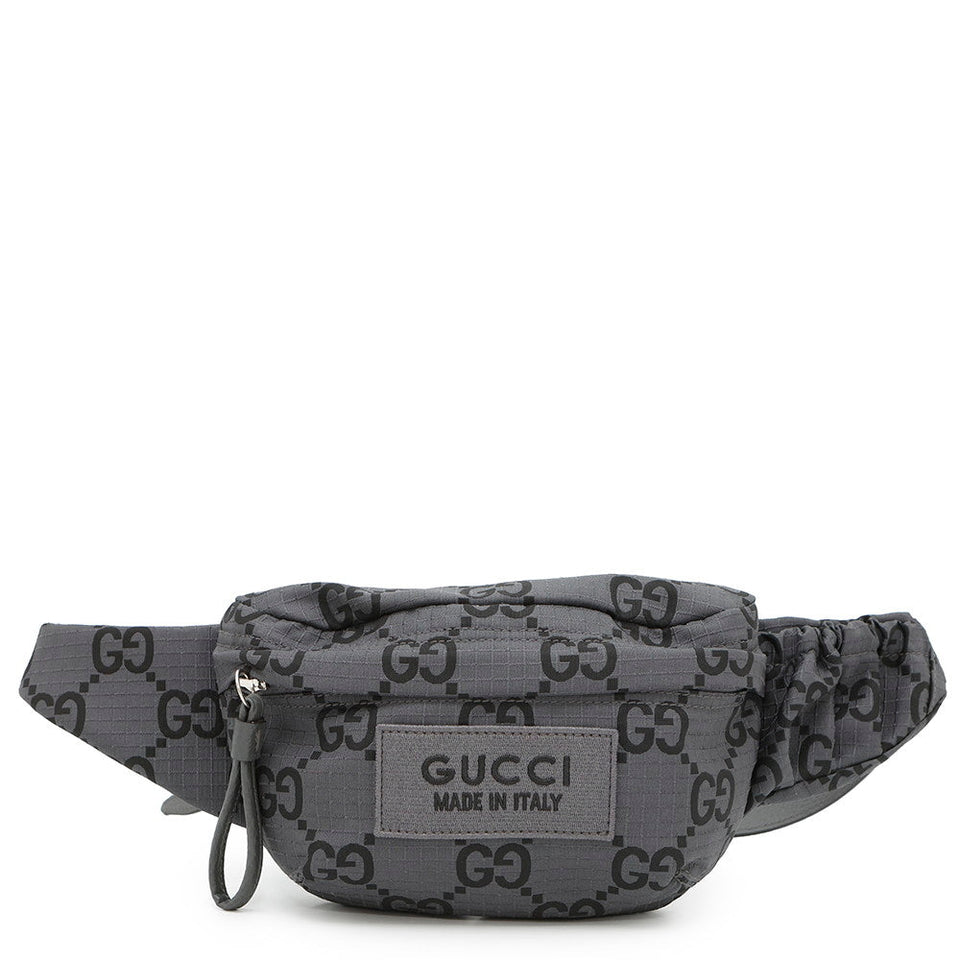 Gucci GG Recycled Polyester Belt Bag Gray/Black767934 Eco-friendly NylonGG Polyester
