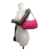Gucci GGMatelasse 2WAY Shoulder Bag Pink735049 Nylon Leather