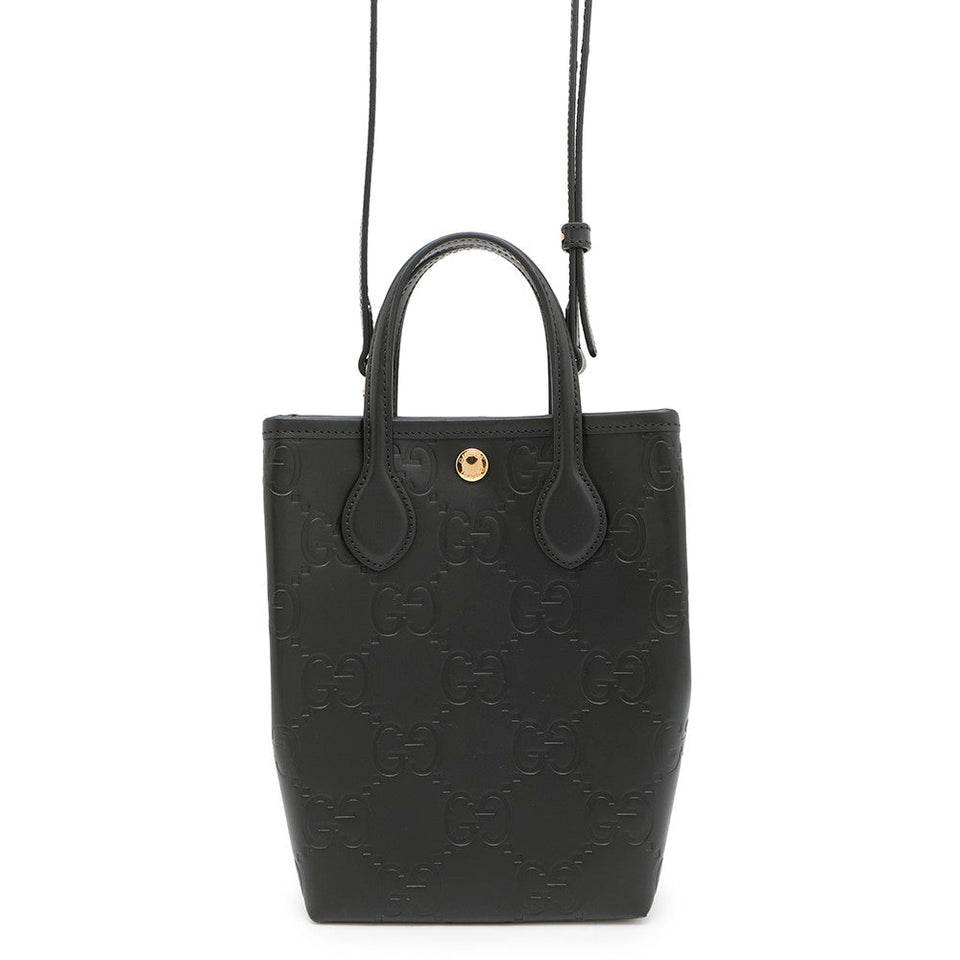 Gucci GG Super Mini Bag Black790133 Leather