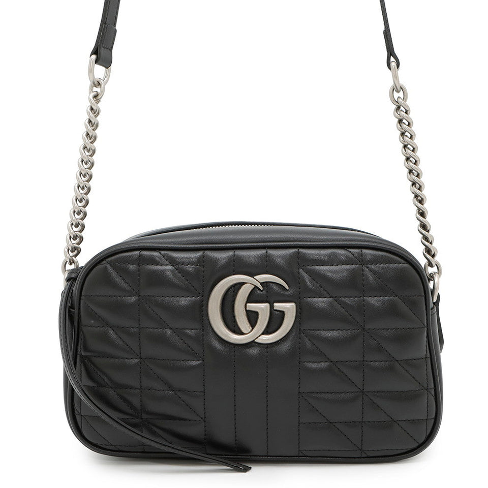 Gucci GG Marmont Shoulder Bag Black447632 Leather