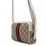 Gucci Ophidia GG Supreme Mini Shoulder Bag Beige/White517350 PVC Leather