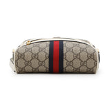 Gucci Ophidia GG Supreme Mini Shoulder Bag Beige/White517350 PVC Leather
