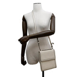 Gucci GG-embossed messenger bag White625782 Leather