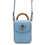 Gucci 3WAYShoulder Bag Light Blue702106 Bamboo Leather