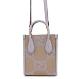 Gucci Jumbo GG 2WAY Shoulder Bag Beige/Purple671623 Canvas Leather