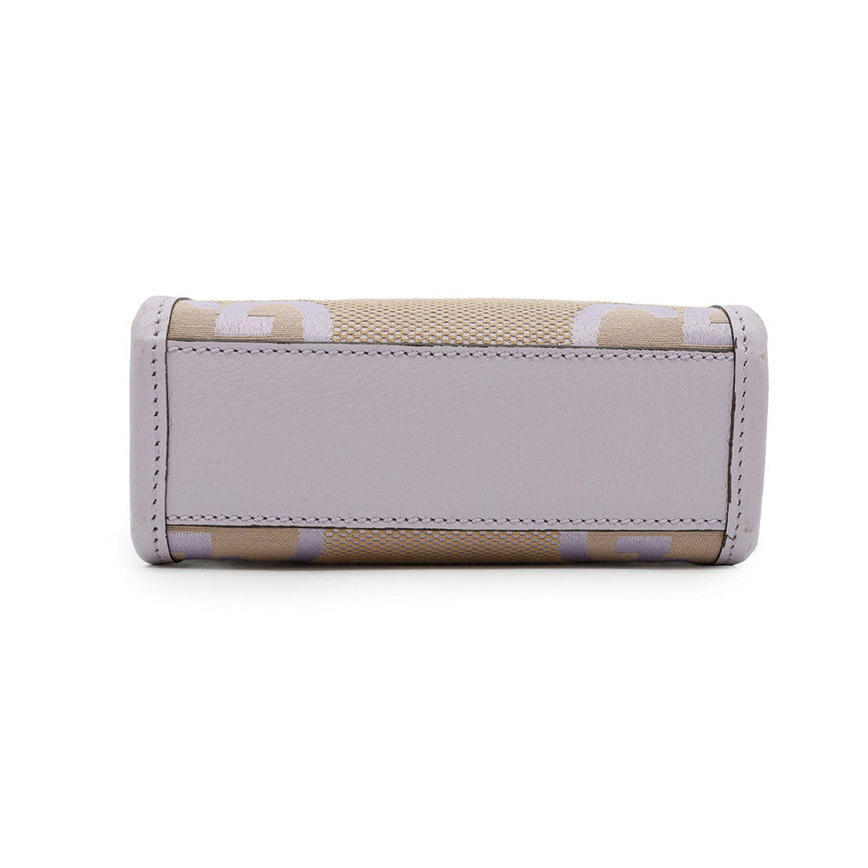 Gucci Jumbo GG 2WAY Shoulder Bag Beige/Purple671623 Canvas Leather