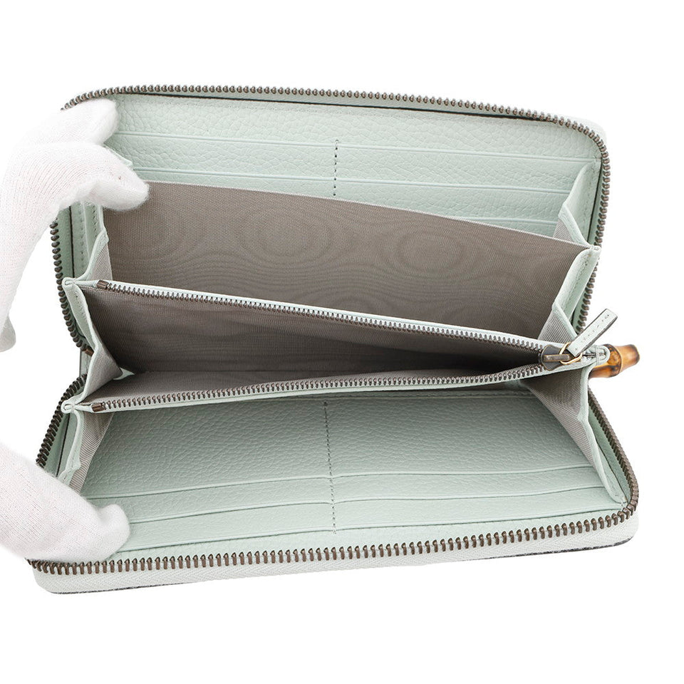 Gucci Double G Long Around Wallet lilac739499 Leather
