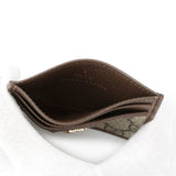 Gucci GG Supreme Ophidia Card Case Brown/Beige838486 Leather/PVC