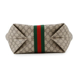 Gucci Double G Tote Bag Beige/Brown836831 Leather PVC Size Medium