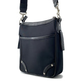 Burberry Shoulder Bag Black/Beige Canvas Leather