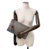 Gucci Bamboo Tassel Clutch Bag Gray449653 Leather