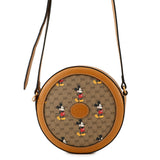 Gucci Disney Collaboration Round Shoulder Bag Brown603938 GG Supreme Leather
